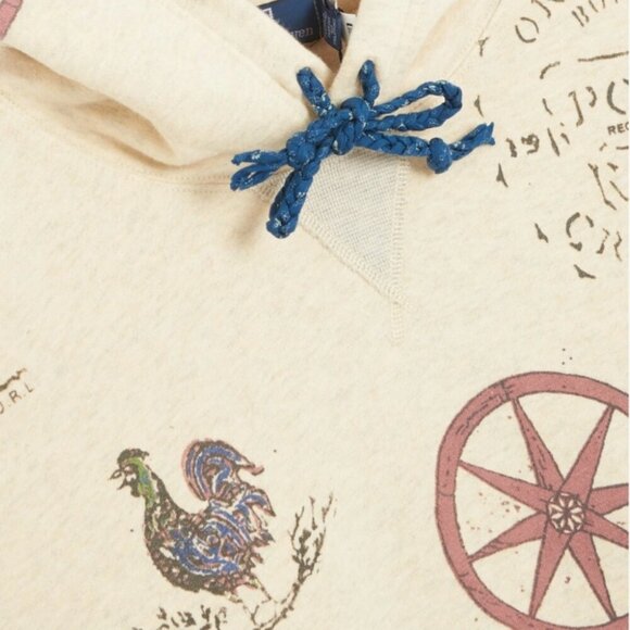 Polo Country Ralph Lauren Mens Fleece Rustic Farm Graphic Hoodie NWT $268 - Picture 8 of 8